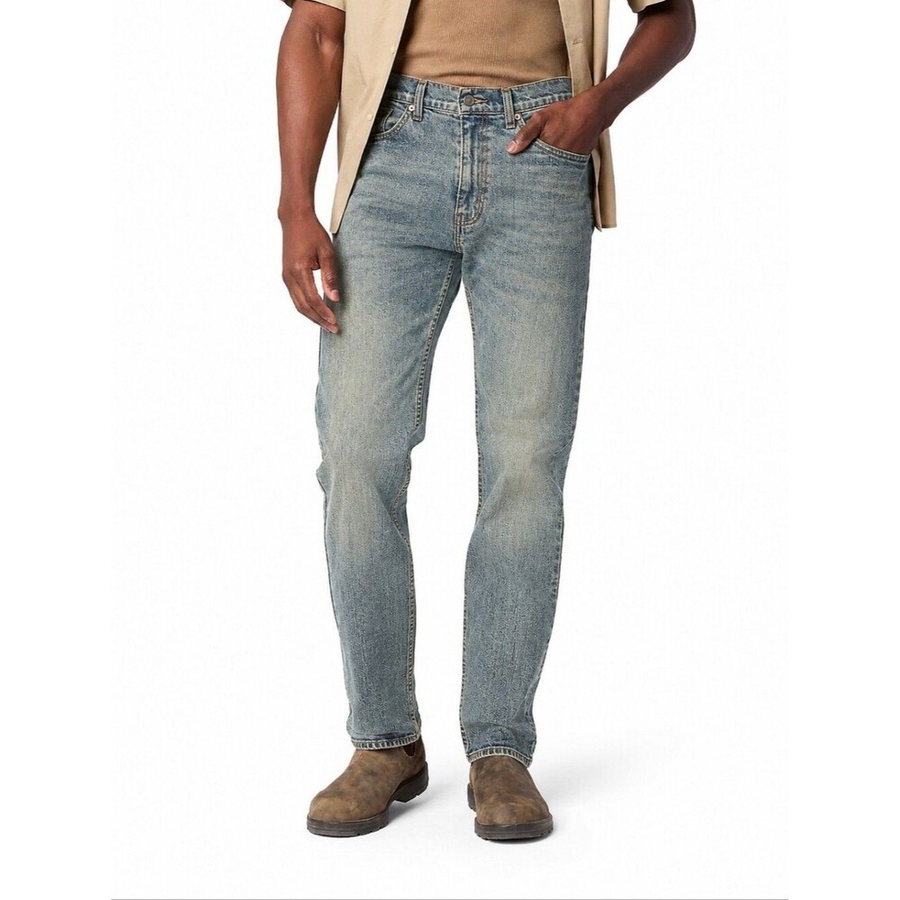Levi Strauss Signature S51 Straight Fit Jeans Men's 32x30 Light Wash